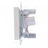 Розетка компьютерная Lezard Vesna встраиваемая белая 2хRJ45 (742-0288-141)