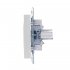 Розетка компьютерная Lezard Vesna встраиваемая белая RJ45 (742-0288-139)