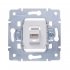 Розетка компьютерная Lezard Vesna встраиваемая белая RJ45 (742-0288-139)