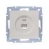 Розетка компьютерная Lezard Vesna встраиваемая крем RJ45 (742-0388-139)