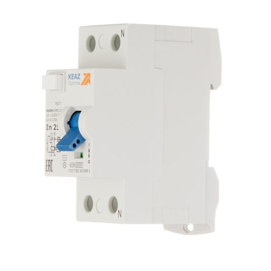 УЗО КЭАЗ OptiDin DM63 25А 1P+N тип AC 30 мА 6 кА (254166)