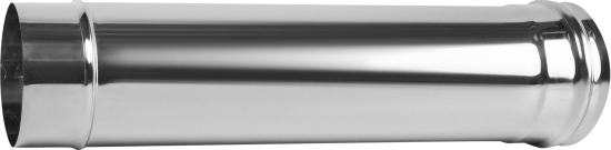 Труба для дымохода D110 0.5 м нержавеющая сталь AISI 430x0.5 мм