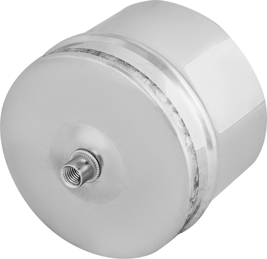 Конденсатоуловитель для дымохода D110 75x110 мм нержавеющая сталь AISI 430x0.5 мм