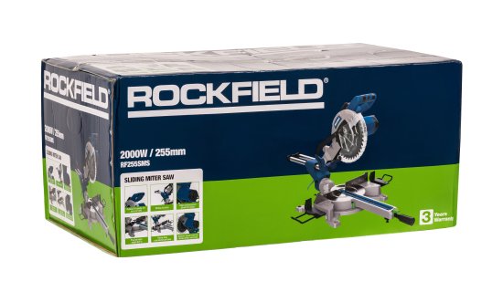 Пила торцовочная сетевая Rockfield RF255SMS, 2000 Вт, 255 мм