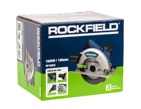 Пила циркулярная сетевая Rockfield RF160CS, 1600 Вт, 190 мм