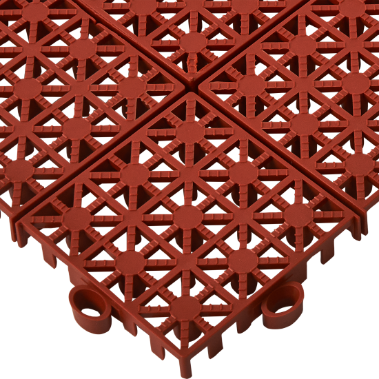 Модульное покрытие Pol Plast 30x30x1.1 см 9 шт 0.81 м² цвет коричневый