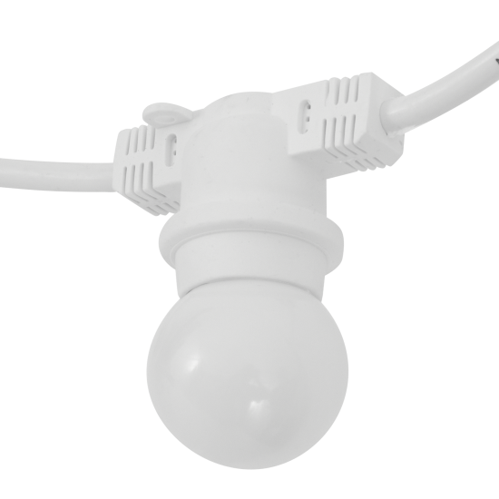 Гирлянда белт-лайт из лампочек Navigator электрическая 220 В 10 м под 40 ламп Е27 цвет белый, лампы не входят в комплект