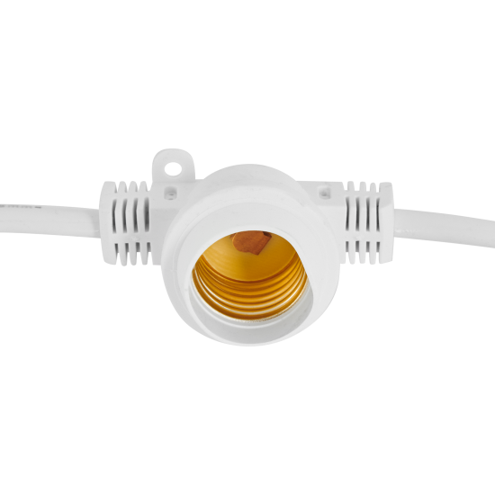 Гирлянда белт-лайт из лампочек Navigator электрическая 220 В 10 м под 40 ламп Е27 цвет белый, лампы не входят в комплект