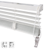 Жалюзи Inspire Epona 40x175 см алюминий цвет белый