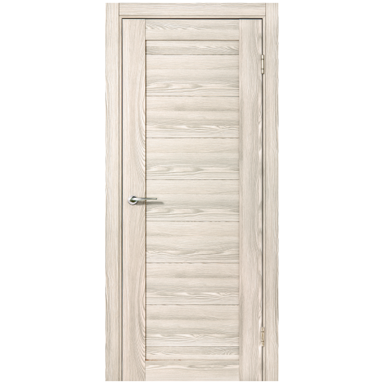 Дверь межкомнатная глухая с замком и петлями в комплекте Верано 90x200 см ПВХ цвет ривьера крем