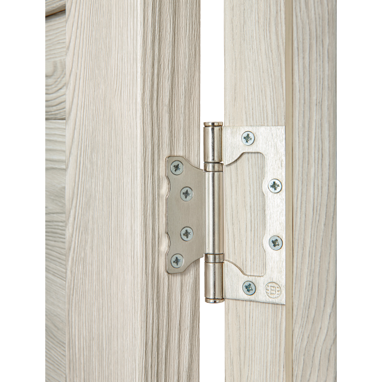 Дверь межкомнатная глухая с замком и петлями в комплекте Верано 90x200 см ПВХ цвет ривьера крем