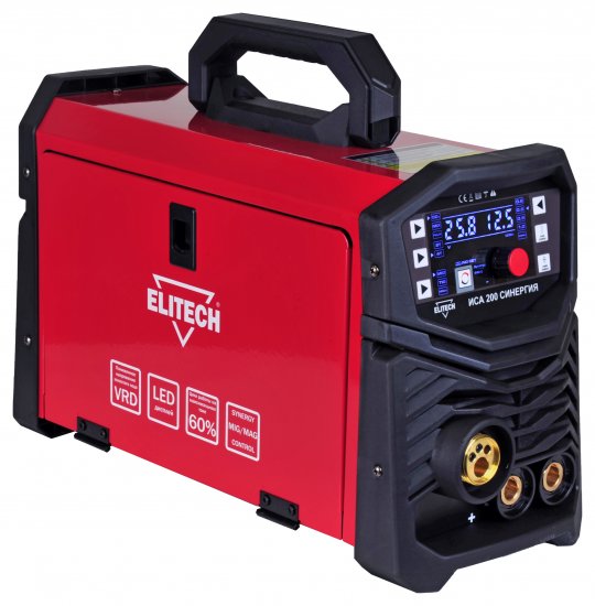 Сварочный полуавтомат инверторный Elitech ИСА 200, 200 А, до 4 мм