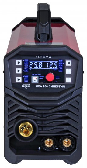 Сварочный полуавтомат инверторный Elitech ИСА 200, 200 А, до 4 мм