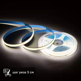 Светодиодная лента Apeyron LED COB 24В 10 мм 3м 14 Вт/м 60диод/м 1200 лм/м 4000 К нейтральный белый свет