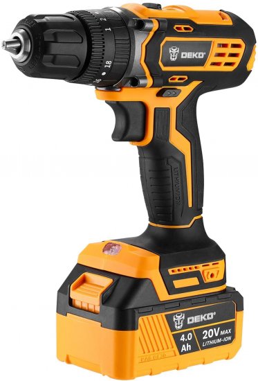 Набор аккумуляторного инструмента Deko дрель DKCD20 УШМ DKAG20125