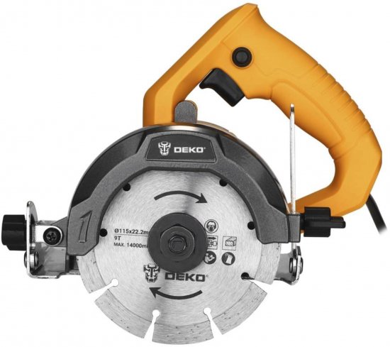 Пила циркулярная сетевая Deko DKCS1450W, 1450 Вт, 115 мм