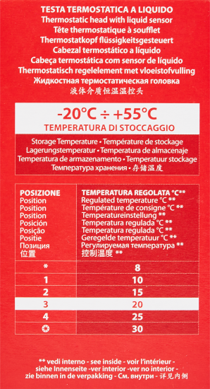 Термоголовка Giacomini R460H М30x1.5 с жидкостным датчиком