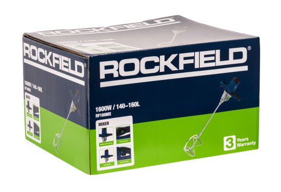 Миксер строительный сетевой Rockfield RF160MX, 1600 Вт