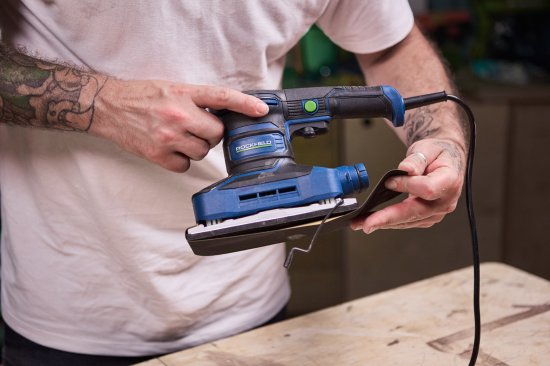 Вибрационная шлифмашина сетевая Rockfield RF26FS, 260 Вт, 90x187 мм