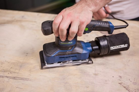 Вибрационная шлифмашина сетевая Rockfield RF26FS, 260 Вт, 90x187 мм