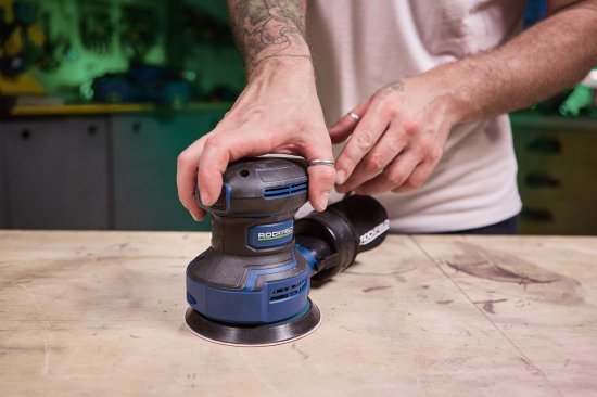 Эксцентриковая шлифмашина сетевая Rockfield RF40OS, 400 Вт, 125 мм