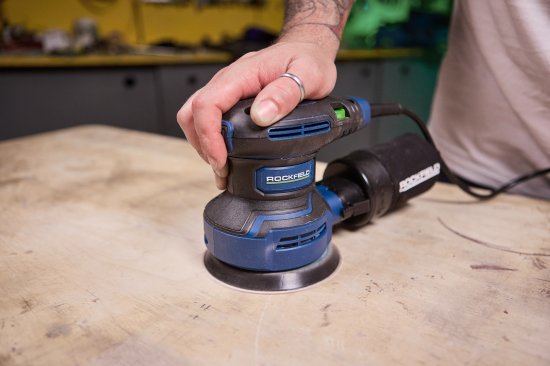 Эксцентриковая шлифмашина сетевая Rockfield RF40OS, 400 Вт, 125 мм