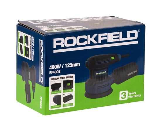 Эксцентриковая шлифмашина сетевая Rockfield RF40OS, 400 Вт, 125 мм