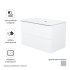 Каркас тумбы подвесной с раковиной Iddis Lahta LAH80W0i95K 50x80x47 см цвет белый