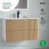 Каркас тумбы подвесной с раковиной Iddis Lahta LAH80W0i95K 50x80x47 см цвет белый