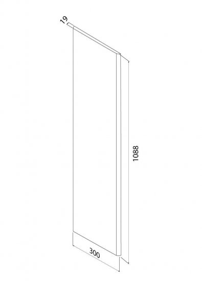 Фасад для пенала подвесного Iddis Lahta 30 см LAH30C0i89 МДФ цвет капучино