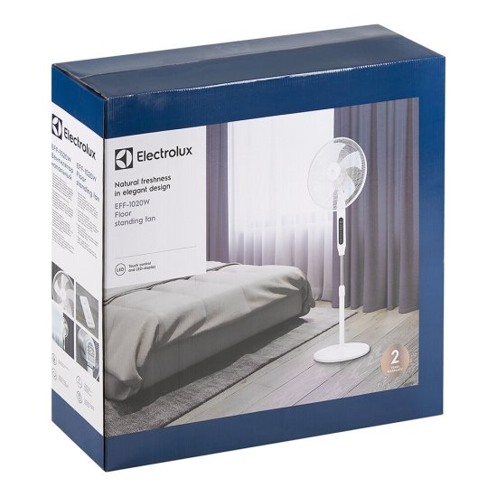 Вентилятор напольный Electrolux EFF-1020w 3 скорости 50 Вт с пультом