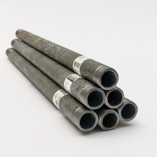 Сгон 1/2 НР(ш) х 110 мм стальной оцинкованный ДТРД