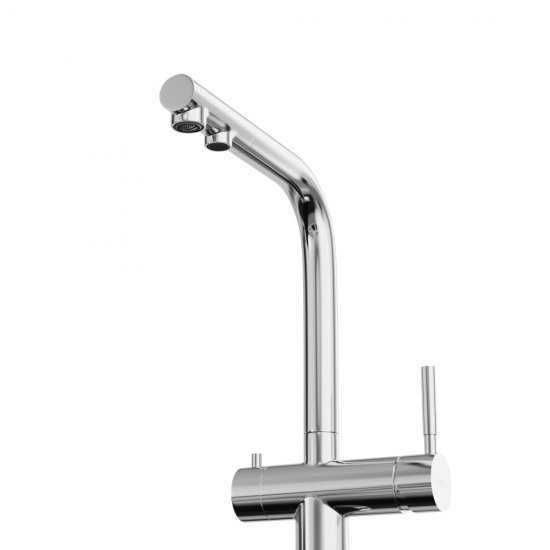 Смеситель для кухни Tokito Aisai хром с вытяжной лейкой с подключением к фильтру однорычажный (TOK-AIS-1021)