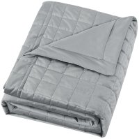 Покрывало INSPIRE Etna 240x220 см велюр цвет серый