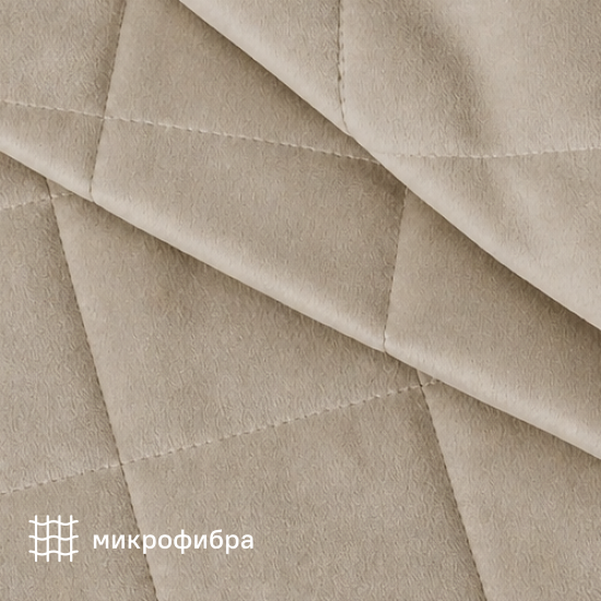 Покрывало Inspire Etna 240x220 см велюр цвет бежевый