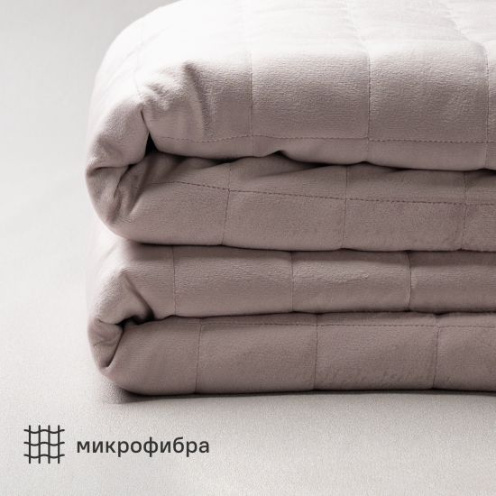Покрывало INSPIRE Etna 240x220 см велюр цвет серо-сиреневый