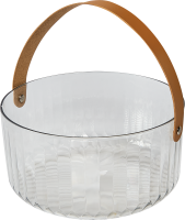 Корзина для фруктов 21 см пластик прозрачный