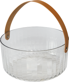 Корзина для фруктов 21 см пластик прозрачный