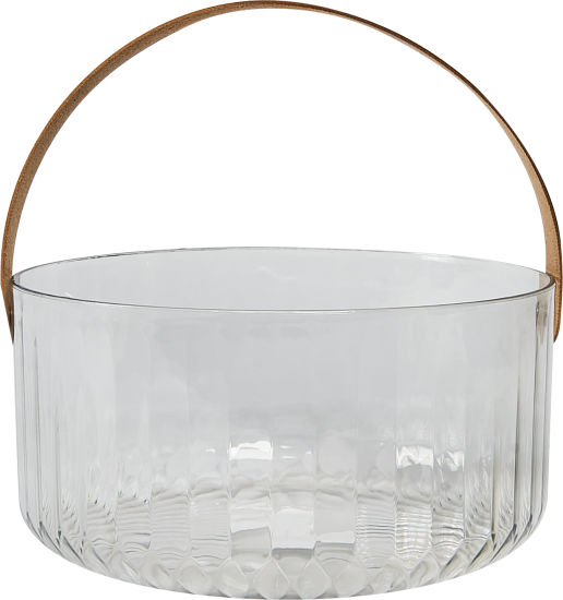 Корзина для фруктов 21 см пластик прозрачный