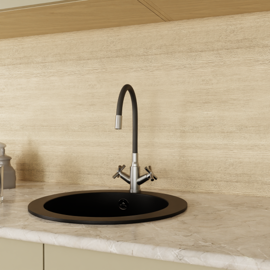 Смеситель для кухни Esko Capela CP519GR общая высота 40 см цвет серый