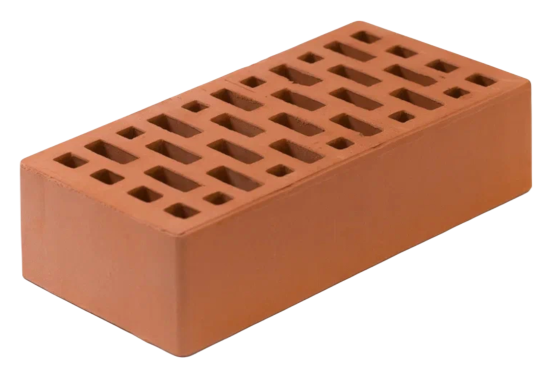 Кирпич строительный рядовой пустотелый Volgabrick M200 250x120x65 мм 1 НФ