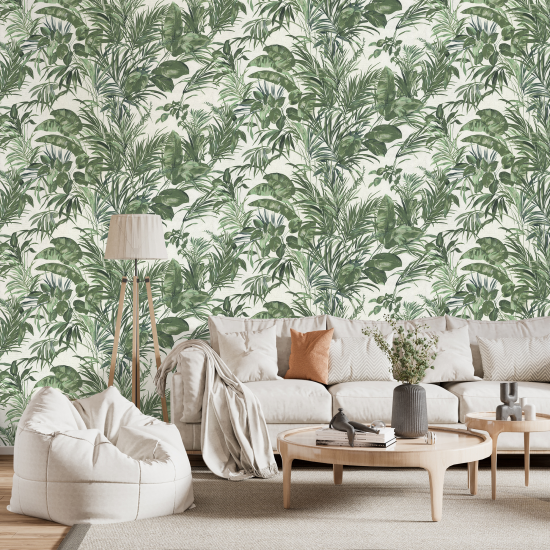 Обои флизелиновые Аспект Тропикана зеленые 1.06 м 70584-71