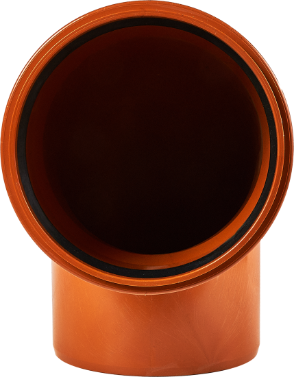 Отвод Хемкор d160 мм 87° пластиковый для наружной канализации