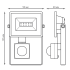 Прожектор светодиодный уличный Gauss 10 Вт 6500К IP65 с датчиком движения и освещенности холодный белый свет