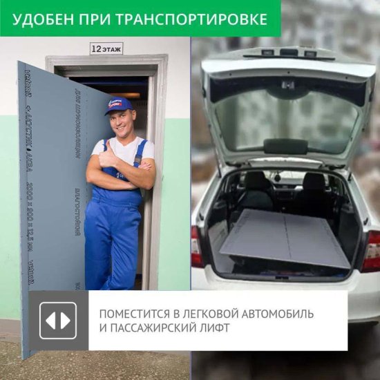 Гипсокартон акустический 12.5 мм Vetonit Акустик Аква Эрго 2000x900 мм 1.8 м²