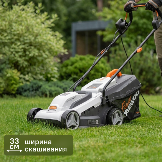 Газонокосилка электрическая Daewoo LE 1300 Вт 33 см