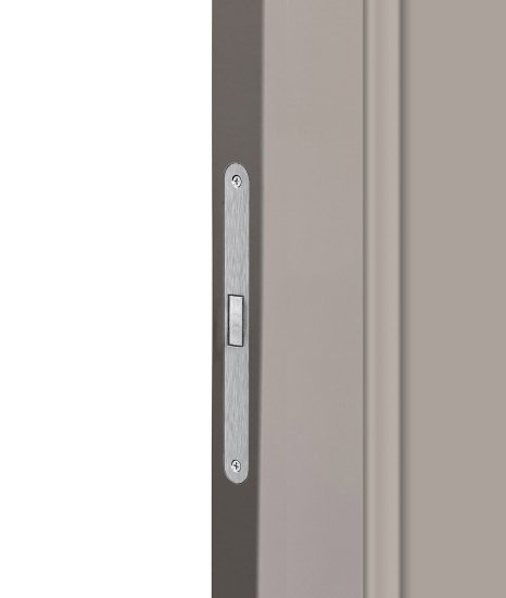 Дверь межкомнатная глухая Лион 70x200 см HardFlex цвет тауп серый с магнитным замком и петлями