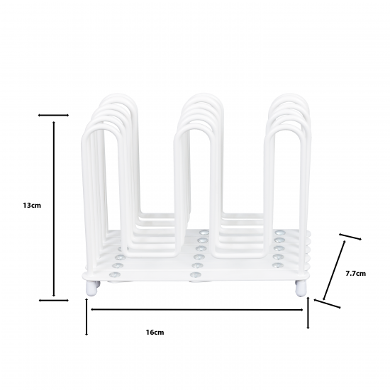 Подставка для крышек и сковородок раздвижная Delinia 71x13x13 см сталь белый