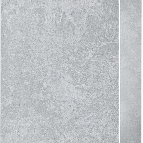 Панель ПВХ 375х2600х8 мм Venta бесшовная офсет камея белое серебро 0,975 кв.м