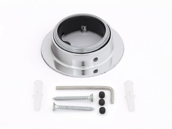 Держатель трубы ⌀50 без фиксатора хром